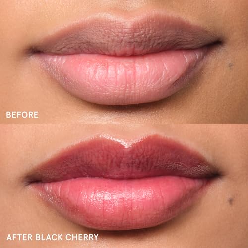Image of Glossier Balm Dotcom Hydrating Tinted Lip Balm - Universal Salve, Up to 12Hr Moisture for Dry Lips, Cuticles & Skin - Lanolin, Beeswax & Castor Oil - Black Cherry, Burgundy Tint, 15ml