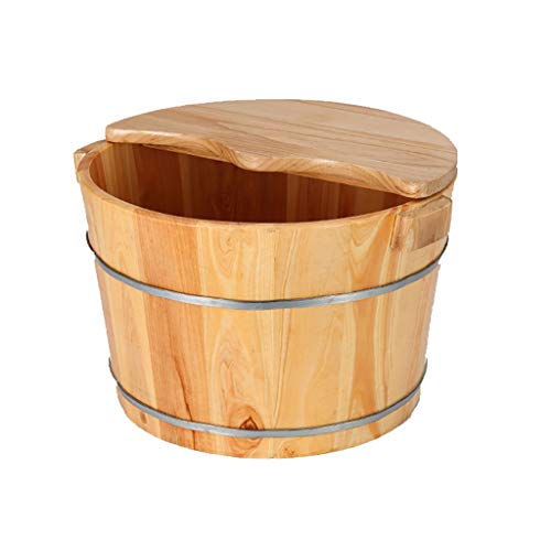 Cubeta de madera para baño de pies artesanal BABYCE