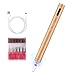 Produktbild Tragbare Nagelfräser Elektrisch, Mini Nagelfräser Wiederaufladbar USB Pediküre Nagelfeile Elektrische Polierwerkzeuge mit LED Licht (Mini Gold)