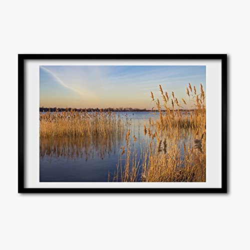 Cadre photo affiche 60x40 cm Tulup tableau peinture décoratif cadre en bois moderne