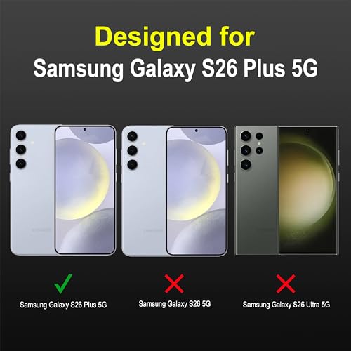 Image of Zapcase Back Case Cover for Samsung Galaxy S26 Plus 5G | Compatible for Samsung Galaxy S26 Plus 5G Back Cover | Liquid Silicon Magic Case with Camera Protection | Black