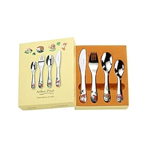 Arthur Price XPCH1018 4 Piece Child’s Cutlery Set, Stainless Steel, Silver