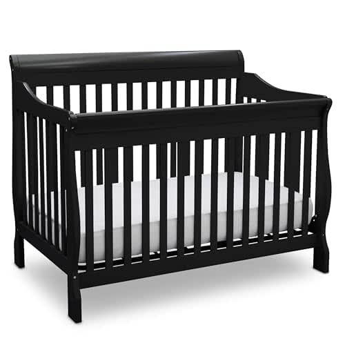 Delta Children Canton 4-in-1 Convertible Crib - Easy to Assemble,