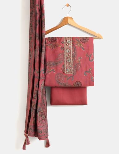 Image of Amazon Brand - Myx Women's Unstitched Salwar Suit Dress Material With Dupatta