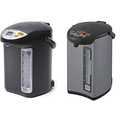 Zojirushi Cd-Ltc50-Ba Commercial Water Boiler And Warmer, Black & Micom Water Boiler & Warmer, 135 Oz. / 4.0 Liters, Silver #TOP3