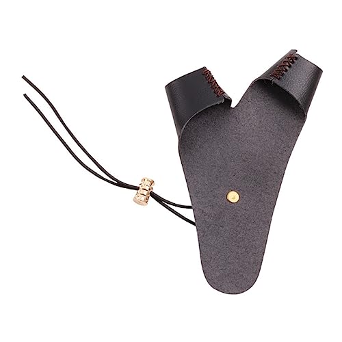 EXAOMBLE Archery Protective Glove Pu Leather Finger Gloves for Outdoor Archery Comfortable and Design for