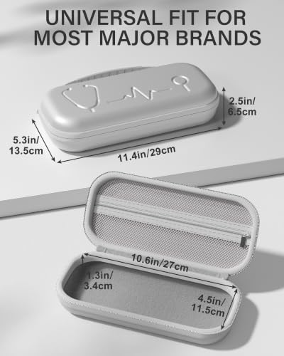 Image of ProCase Stethoscope Case for 3M Littmann Classic III & Cardiology IV -Silvergrey