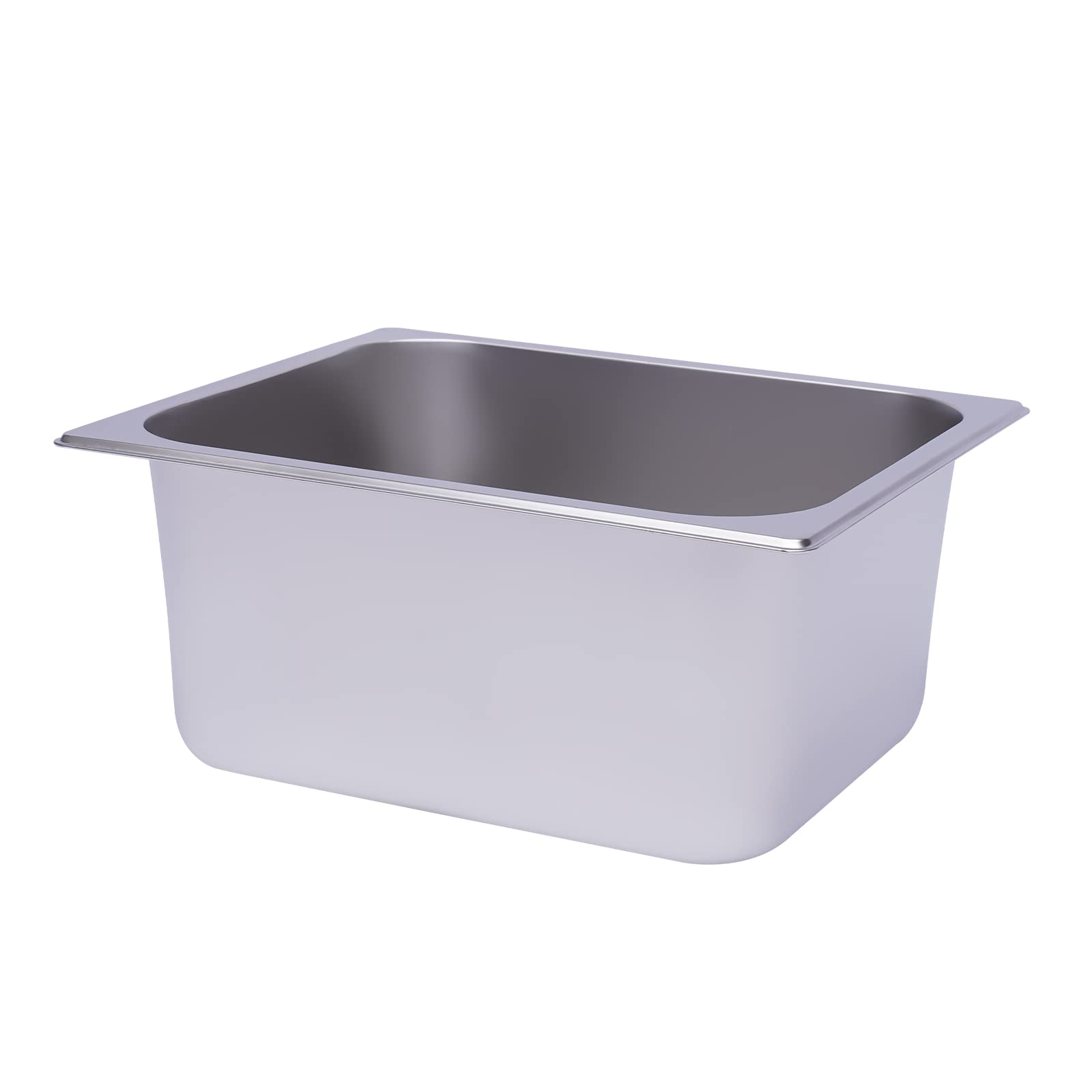 1/2 contenitore per gastronorm, in acciaio inox, profondità 150 mm, 33 x 26 x 15 cm, per la casa degli hotel