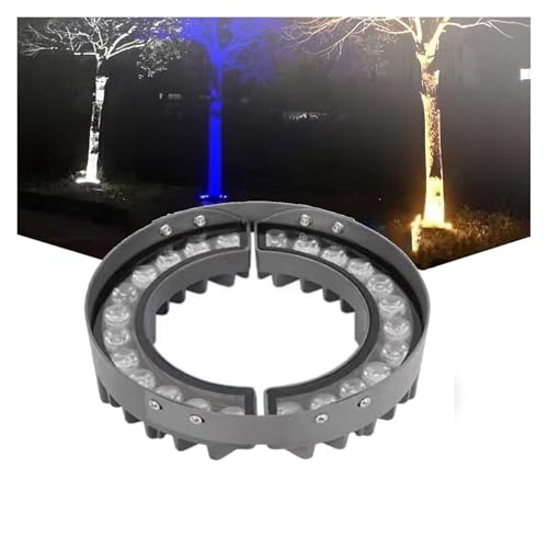 Anneau Lumineux LED Pour Câlin D'arbre - Éclairage D'arbre Coloré De Jardin Extérieur Étanche De 12 W, Projecteur LED 111-240 V, Projecteur D'arbre Extérieur En Aluminium Moulé Sous Pression(RGB)