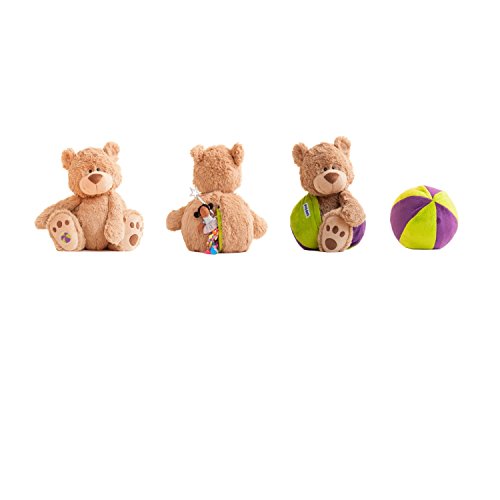 En Pelucheu00a0u0096u00a0Creative Toysu00a0u0096u00a0Evau00a0u0096u00a0Vert et Violet Buddy Balle Teddy Bear 04034