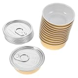 DIYEAH Latas de aluminio herméticas con tapa fácil de abrir, 12 piezas de 40 ml para conservar aperitivos y cocinar al vapor, envases resistentes para almacenamiento seguro en cocina