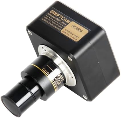 Swiftcam 25 Megapixel Camera for Microscopes, with Reduction Lens...