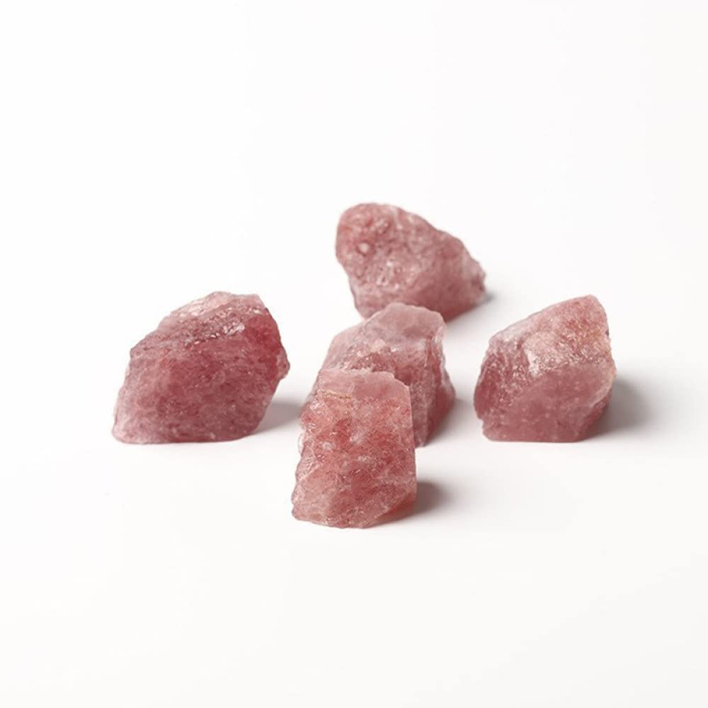 Pierres naturelles de quartz rose brut 100g, cristal de roche et spécimen minéral