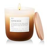 LUMELOOM Coffee House Scented Candle, 11oz Aromatherapy Soy Wax Candles for Home Scented, Long Lasting, Coffee Lover Gifts for Women, Men, Friends, Housewarming, Birthday, Relaxation & Stress Relief