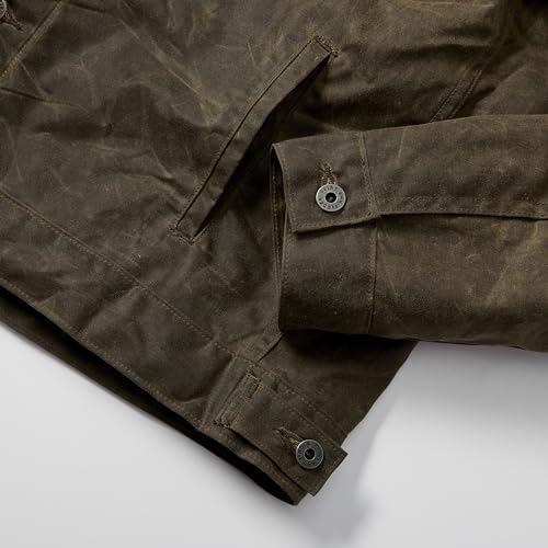 Image of Huckberry Flint and Tinder Men's Wool-Lined Waxed Trucker Jacket, Built for Layering