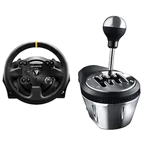 ThrustMaster TX RW Leather Edition | Racing Game Wheel |Force Feedback | PC/Xbox TH8A Gear Shifter | Racing Game Add-On | PC/PS3/PS4/Xbox One
