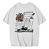 Women's Casual Short Sleeve T-Shirt with Fashionable Print, Comfortable Crew Neck for Stylish, White, S #1