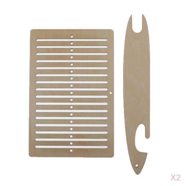 2Set Traditional DIY Wooden Handloom Machine Weaving Knitting Loom ToolsCrafts|Handcrafted & Finished Pieces|Needle Arts & Crafts|Other Needle Arts & Crafts-image-14