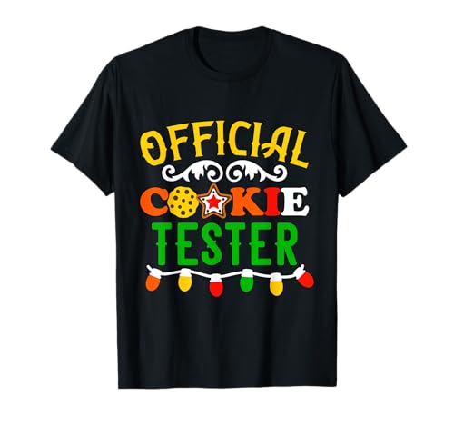 Costume Pajama Official Cookie Tester Xmas Christmas T-Shirt