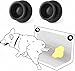 MYMOON HOME Pee Pad Holder for Dogs (2 Pack) Dog Potty Training Pad for Leg-Lifting Marking Dogs - Use with Any Size Puppy Wee Wee Pads - Stick on Any Flat Surface, Strong Magnets (Black)
