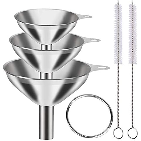YLYL 6Pcs Metal Stainless Steel Funnel Cover