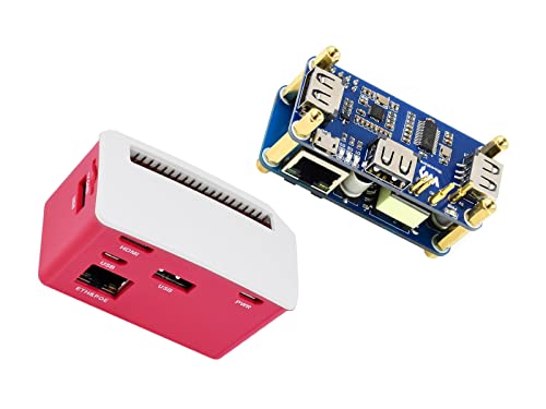 PoE Ethernet Hub HAT USB boîtier ABX Raspberry Pi Zero 2 W 802.3af
