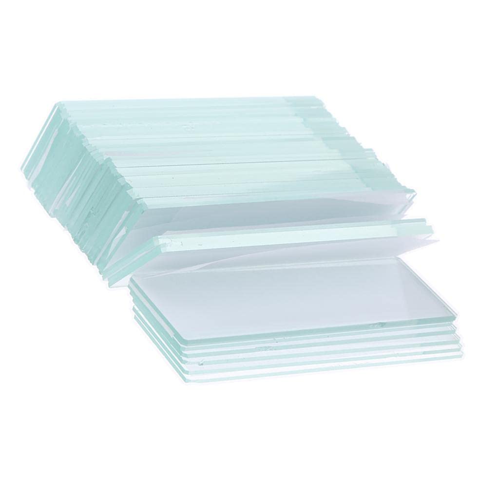 SDENSHI Blank Microscope Slides Glass 1x3" Ground Edge For 7105 Lab Microscopes -50