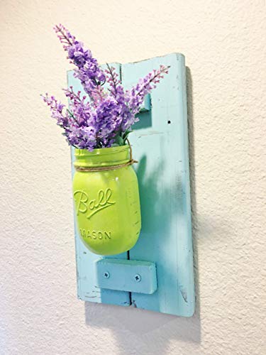 Rustic Chic Mason Jar Wall Sconce | Stylish Farmhouse Wall Decor | Versatile Mason Jar Vase Holder - Image 4