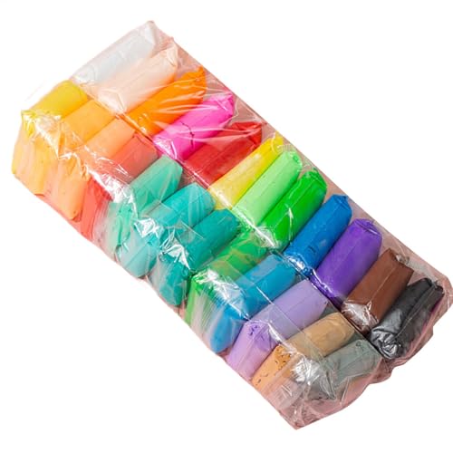 Modelado de secado de arcilla al aire libre, 65 colores para niños, plastilina y plastilina segura y no tóxica, pasta mágica para hacer usted mismo, flexible y estirado con herramientas, juguetes para