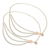 Souci du détail : ses maillons délicats et ses motifs méticuleux font de chaque chaîne de taille un bijou d’exception, sublimant votre style vestimentaire. chaîne de ventre perlée, chaîne de taille ajustable