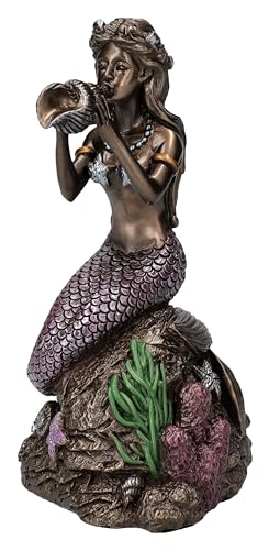 Statue sirène Pacific Giftware 17.5 cm figurine pierre artificielle - 4