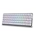 KEMOVE Snowfox DK61 60% Tastiera meccanica da gioco senza fili/cablato Bluetooth 5. 1 Hot Swappable RGB Retroilluminato PBT Tasti Pieni Programmabili per Win/Mac (Interruttore Giallo Gateron)