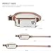 LATMAP 2L Fanny Packs Everywhere Belt Bag Small Fashion Crossbody Waist Pack Faux Leather Waterproof Sling Chest Bag For Women Beige