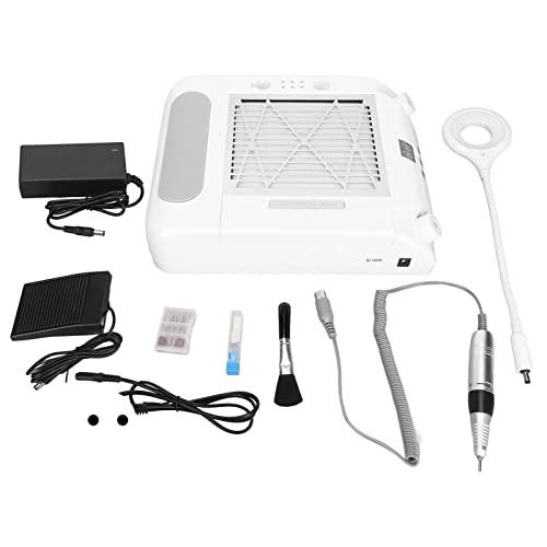 Aspirador de pó de Unhas, Ventilação de Resfriamento 35000 RPM Caneta de Lixa 100-240V Lâmpada de Su