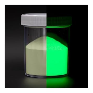 Americos Glow In The Dark Pigment Luminous Powder (Green) Safe Non-Toxic, For Slime Nails, EDM Music Festivals, Resin, Concerts, Halloween (50 GM)
