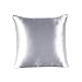 townssilk Obie strony 100% 19 mm czysty jedwab z morwy poszewka na poduszkę do włosów i skóry kwadratowa 60 x 60 cm poszewka na poduszkę z ukrytym zamkiem błyskawicznym gęstość splotu 600 srebrna