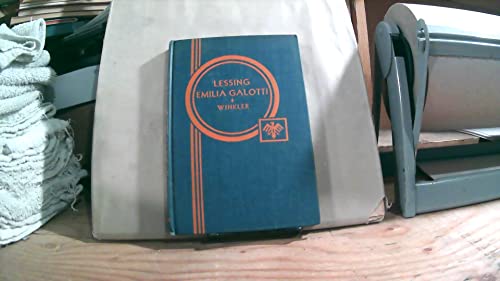 Lessing's Emilia Galotti B008ADRLP6 Book Cover