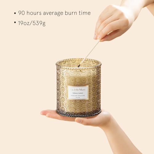 La Jolie Muse CA0954WA-COZYHOMEWARE Amber Candle, Scented Candle Gifts thumb #3