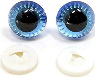 POLYBAGSTORES 5 PAIRS 14mm - YELLOW OWL EYES - Safety Craft Eyes With Plastic Backs - 12 Colours to Choose From