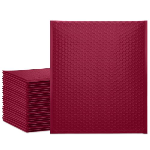 UCGOU Large Bubble Mailers 12x16" 25 Pack Usable Size 12x15" Red Padded