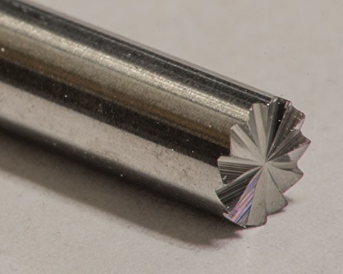 Fresa de carburo sólido Single Cut 1/8" miniatura 2