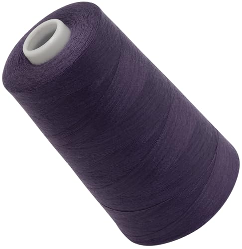 AERZETIX - C72508 - Nähgarnkonus 120 (40/2) 4000 m - aus polyester - konfektion, kurzwaren, garn, kordel, schnur, nähen, kleidung, faden - farbe violett - aubergine