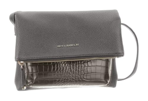 Bolso bandolera Betty Barclay cómodo y seguro con solapa en tono antracita