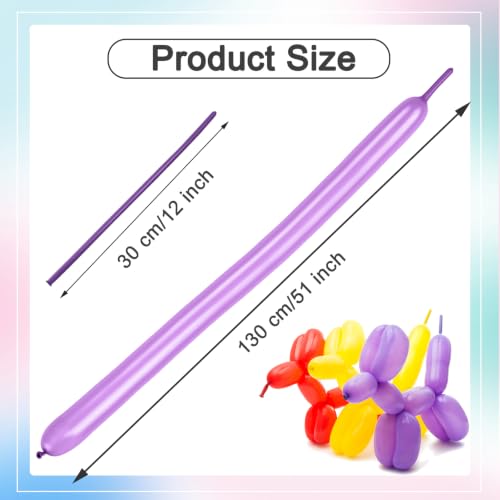 Image of 260 Balloons - Pearl Purple Long Balloons for Balloon Arch & Party Decor