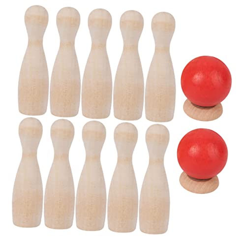 OSOLADY Holz Bowling Set