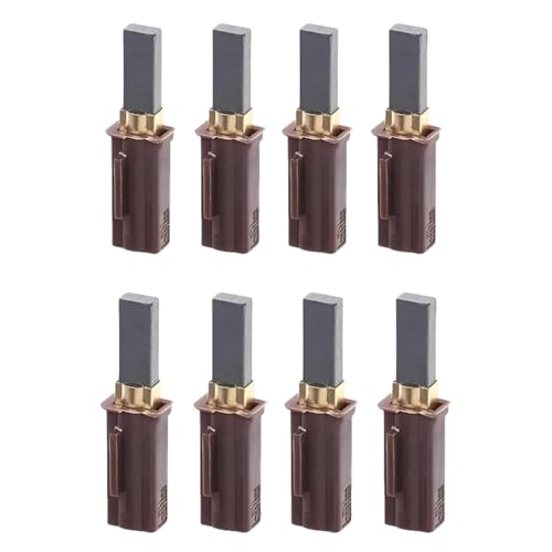 Image of 8 Pcs 2311480 Vacuum Cleaner Motor Carbon Brushes For Ametek Lamb 2311480, 333261 & 33326-1,2311480, 333261, 33326-1, and Fits 115737, 115750, 116114-00, Etc.31mm x 11mm x 6mm With Retractable Springs