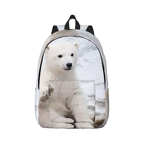 Sac à dos ordinateur portable bébé ours polaire contre le mal de dos