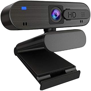 1080P HD Webcam with Privacy Cover,Auto Focus Webcam with Noise Reduction Microphone, Streaming