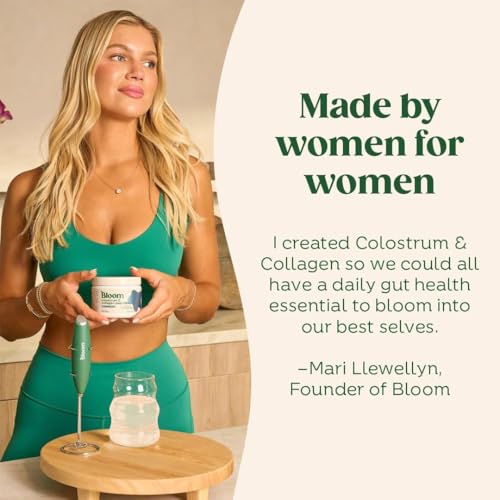 Image of Bloom Nutrition Bovine Colostrum Powder for Gut Health, Immune Support, Hair Growth & Beauty Supplement, Gluten Free, Sugar Free | Orange Cream, 25 Servings