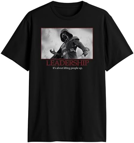 Star Wars Darth Vader Leadership Motivational Poster Mens T-Shirt image 4
